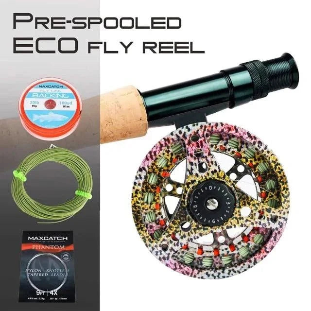 Mandotos Stream Master fishing reel with metal handle and line spool, designed for smooth casting and durability.