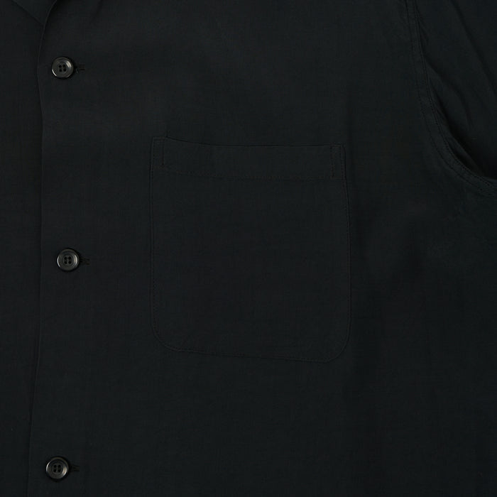 Style Eyes Short Sleeve Rayon Bowling Shirt - Black