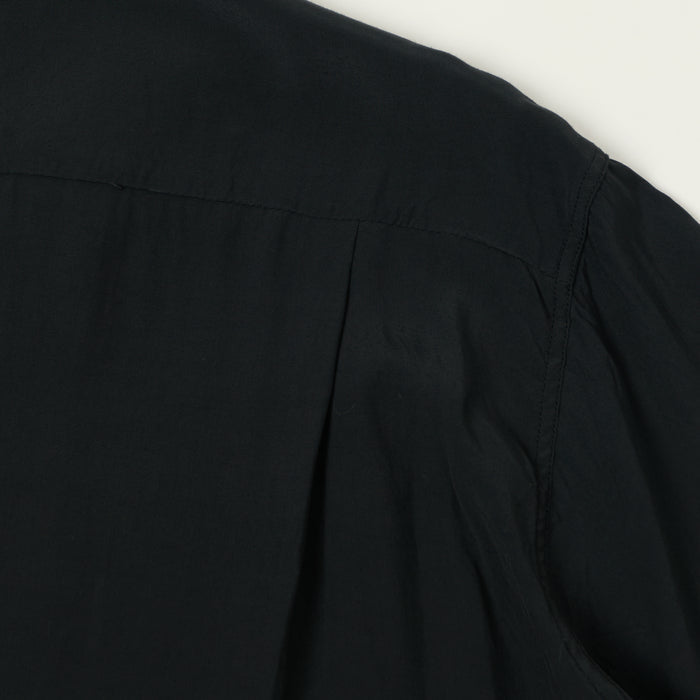 Style Eyes Short Sleeve Rayon Bowling Shirt - Black