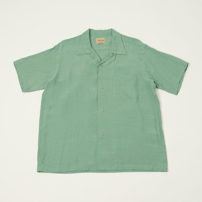 Style Eyes Short Sleeve Rayon Bowling Shirt - Mint Green