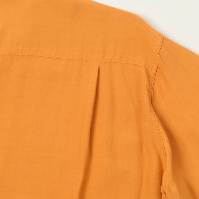 Style Eyes Short Sleeve Rayon Bowling Shirt - Orange