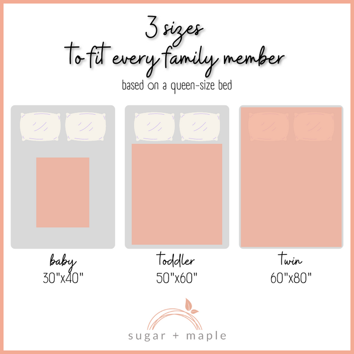 Sugar + Maple Plush Minky Fleece Personalized Blanket | Pink Ombre