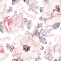 Sugar + Maple Plush Minky Fleece Personalized Blanket | Wallpaper Floral