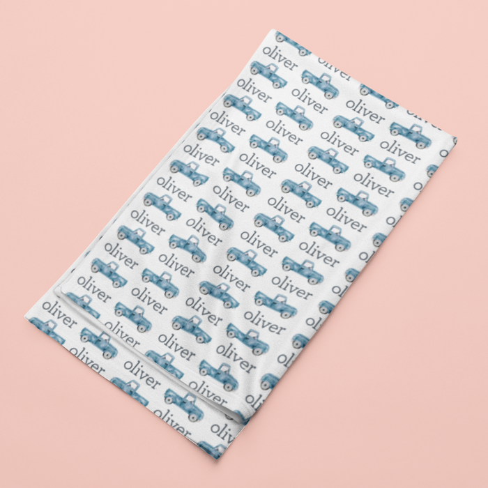 Sugar + Maple Stretchy Blanket | Trucks