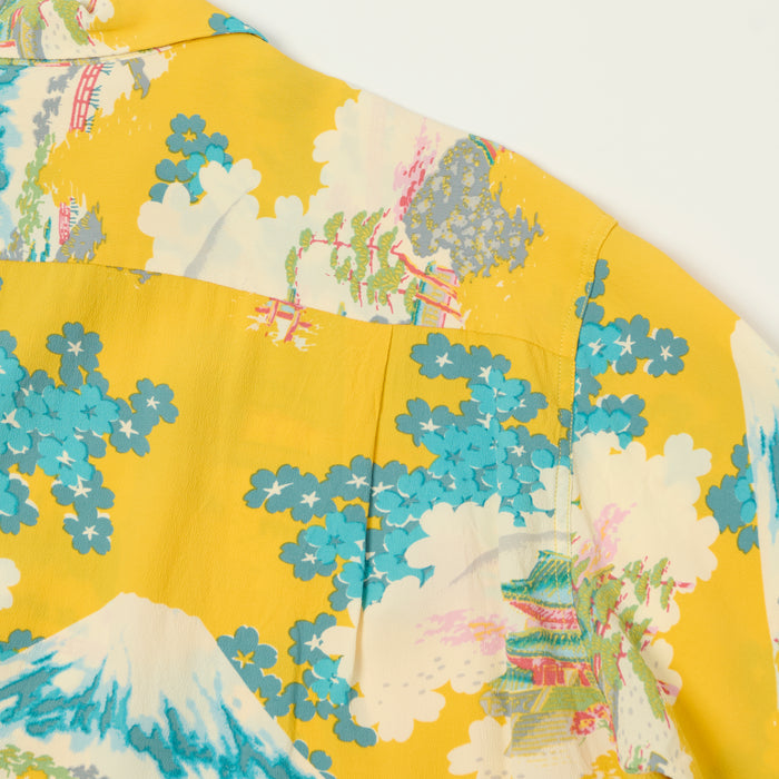 Sun Surf 'Arashiyama' Short Sleeve Hawaiian Shirt - Yellow