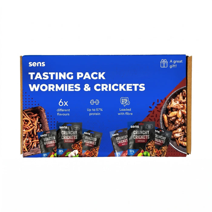 Tasting Bundle: 6× Cricket and Mealworm Packs