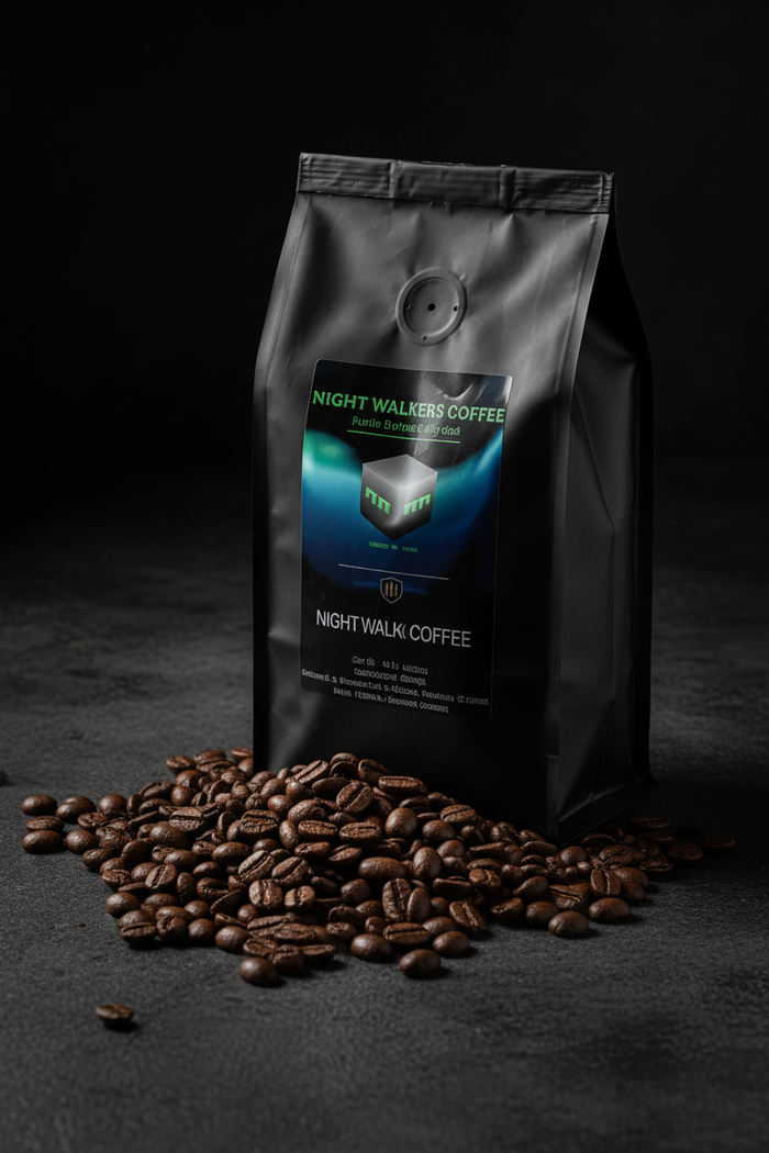Gun Powder Grinds Night Walkers close-up with beans spilling