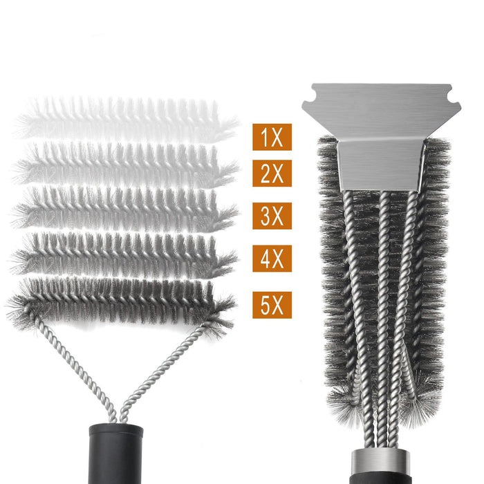 Three-headed Oven Grill Cleaning Brush