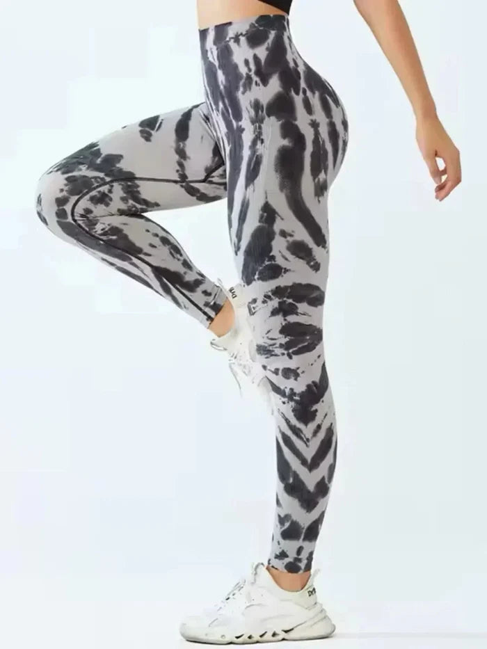 🧘‍♀️ Tie-Dye Seamless High-Waist Scrunch Butt Leggings