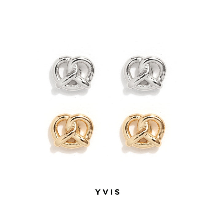 Tiny Pretzel Stud Earring(BESTSELLING)