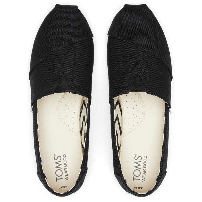TOMS Alpargata Classic Cotton Women's Black Espadrilles