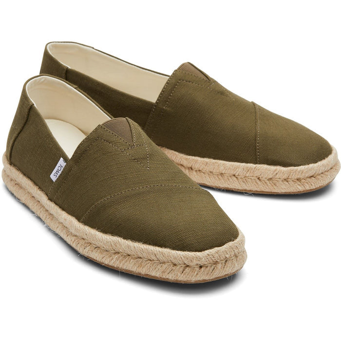 TOMS Alpargata Rope 2.0 Shoe Cotton Men's Olive Espadrilles