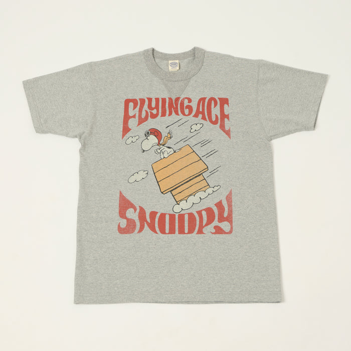 TOYS McCOY Peanuts 'Flying Ace Snoopy' T-Shirt - Grey Melange