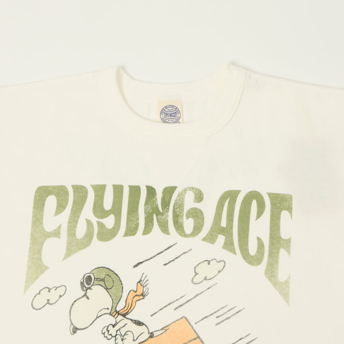 TOYS McCOY Peanuts 'Flying Ace Snoopy' T-Shirt - Off White