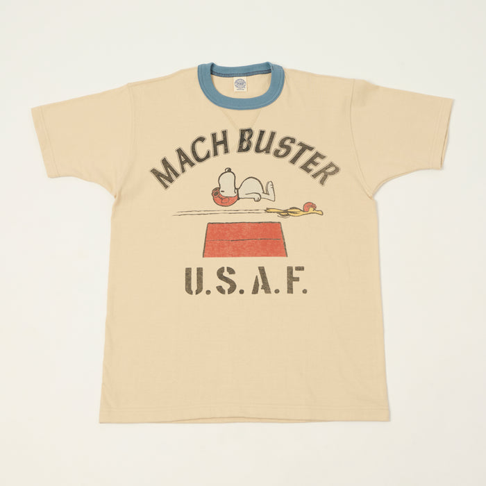 TOYS McCOY Peanuts 'Mach Buster' T-Shirt - Beige