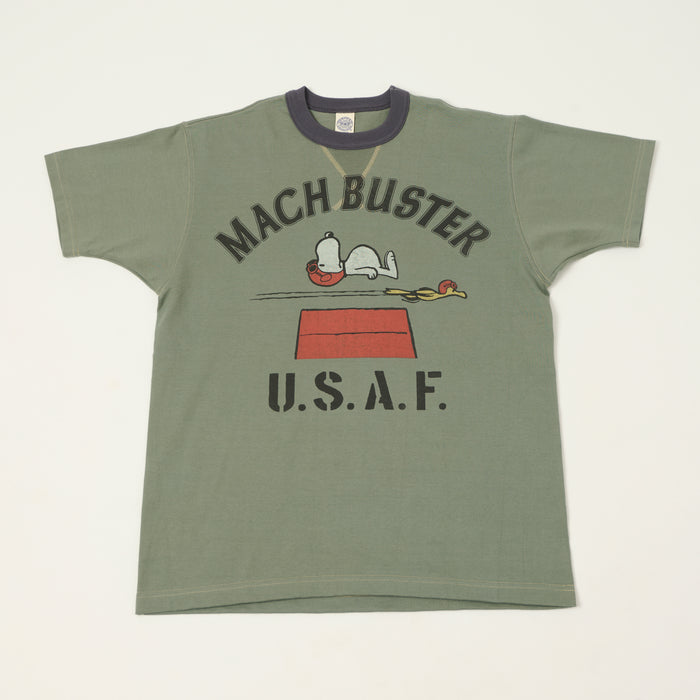 TOYS McCOY Peanuts 'Mach Buster' T-Shirt - Green