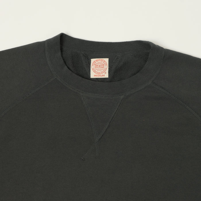TOYS McCOY Short Sleeve Military Sweatshirt - Black