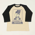 TOYS McCOY 'Snoopy Motocross' Raglan Sleeve Baseball T-Shirt - Ivory
