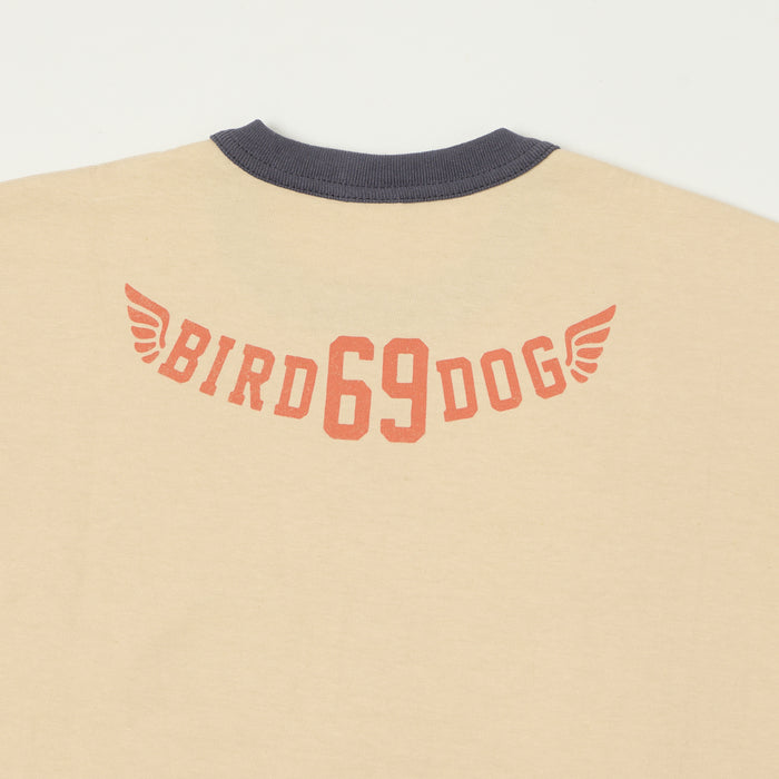 TOYS McCOY 'Snoopy USAF Flying Ace' Ringer T-Shirt - Beige