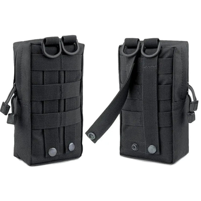 Mandotos Trail Trek Waist Pouch with adjustable strap and multiple compartments for outdoor hiking and running.