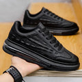 Mandotos trendy leather men's casual sneakers with stylish design and comfortable fit, ideal for everyday wear.