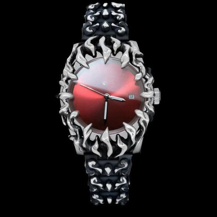 Mandotos unique special-shaped quartz watch with European style design, featuring a distinctive dial and elegant craftsmanship.