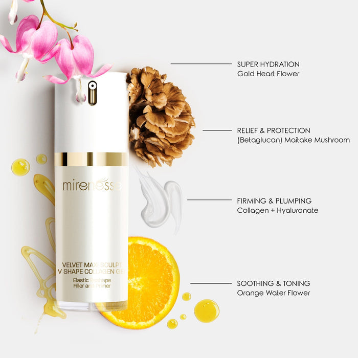 MIRENESSE PACK MS Velvet Maxisculpt V Shape Collagen Gel + Free Mini