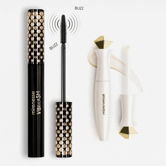 Mirenesse MASCARA Vibralash Extreme Length Tubing Mascara + 4D Lash & Brow Growth Serum 2PCE Kit