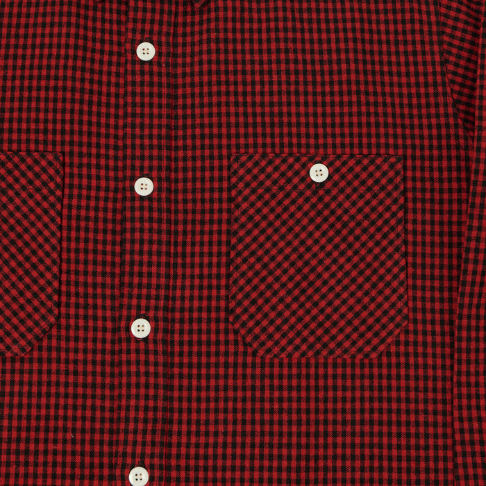 Warehouse & Co 3055 Duck Digger Gingham Work Shirt - Red