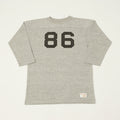 Warehouse & Co 4063 'No. 86' 3/4 Sleeve Football Tee - Heather Grey