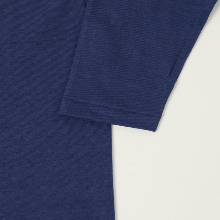 Warehouse & Co 4063 'No. 86' 3/4 Sleeve Football Tee - Navy