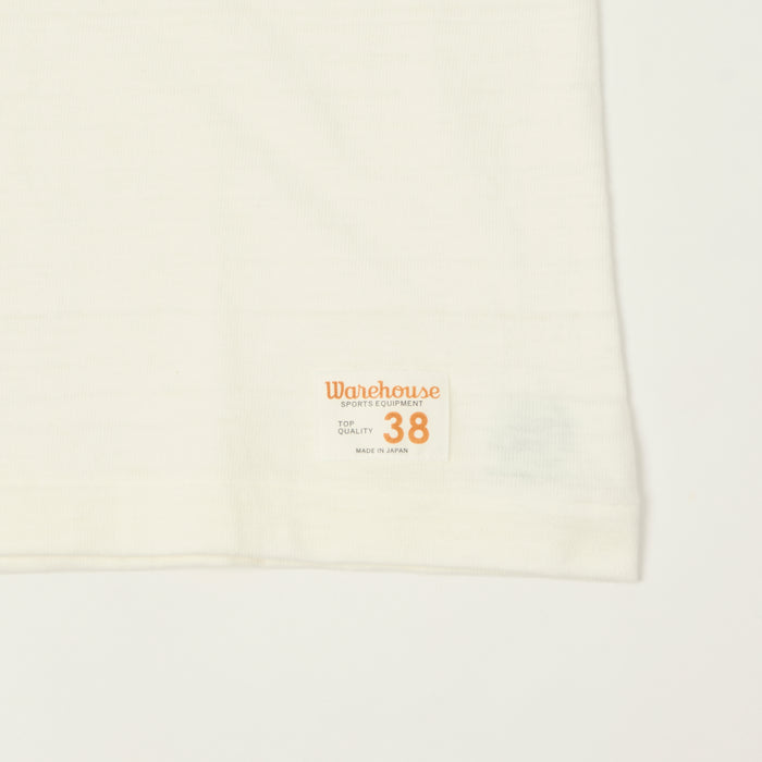 Warehouse & Co 4063 'No. 86' 3/4 Sleeve Football Tee - Off White