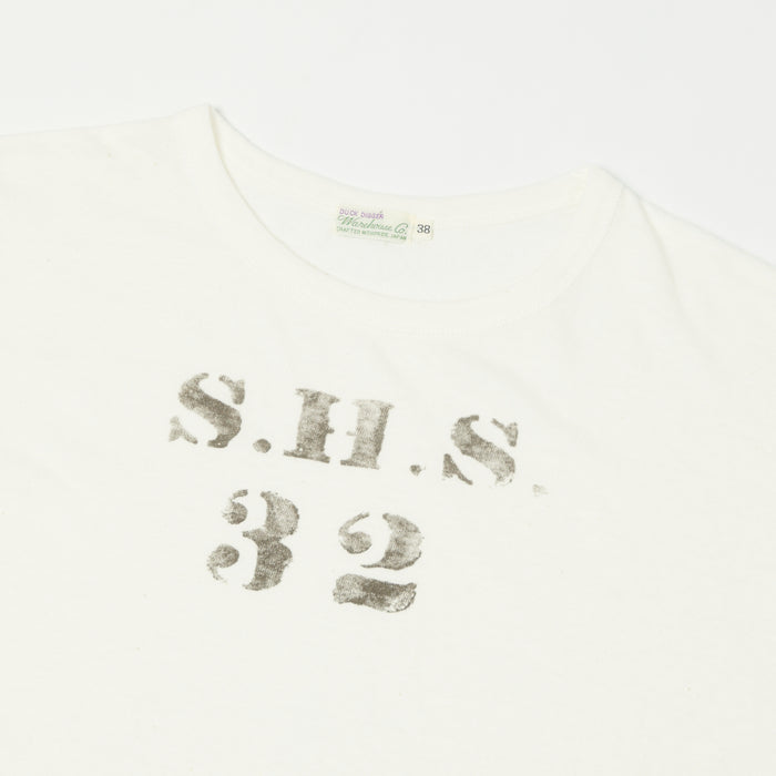 Warehouse & Co 4091 Duck Digger 'SHS' Skivvy T-Shirt - Off White