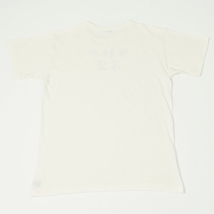 Warehouse & Co 4091 Duck Digger 'SHS' Skivvy T-Shirt - Off White