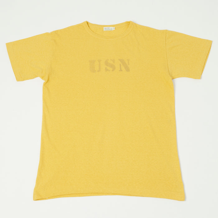 Warehouse & Co 4091 Duck Digger 'USN' Skivvy T-Shirt - Yellow