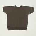 Warehouse & Co 4105 Short Sleeve Pocket Sweatshirt - Charcoal