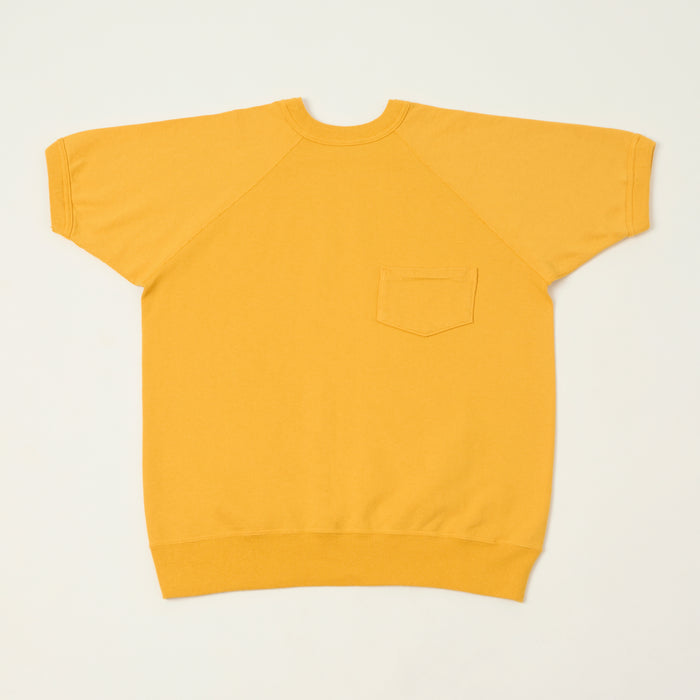 Warehouse & Co 4105 Short Sleeve Pocket Sweatshirt - Yellow