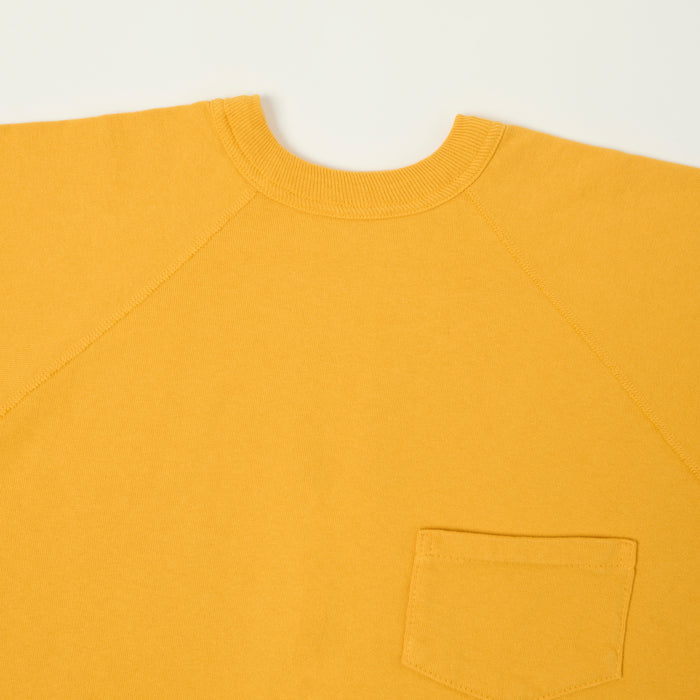 Warehouse & Co 4105 Short Sleeve Pocket Sweatshirt - Yellow