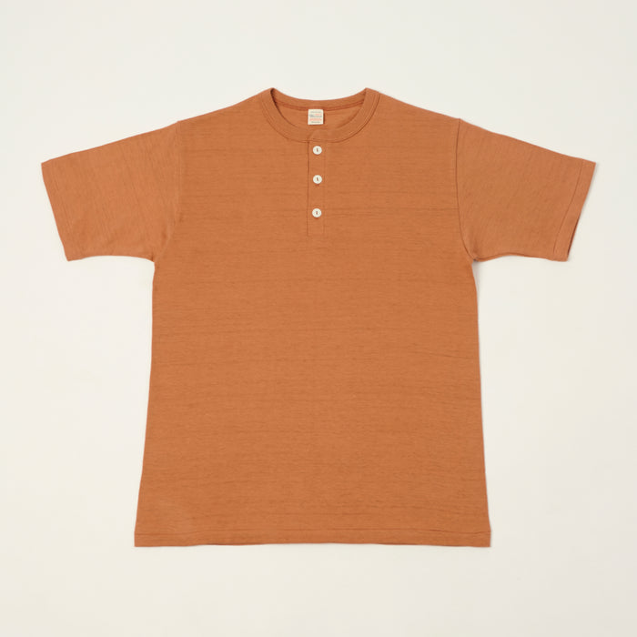 Warehouse & Co 4601 Henley T-Shirt - Dark Salmon
