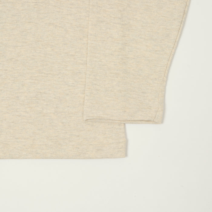 Warehouse & Co 5907 Long Sleeve Henley - Oatmeal