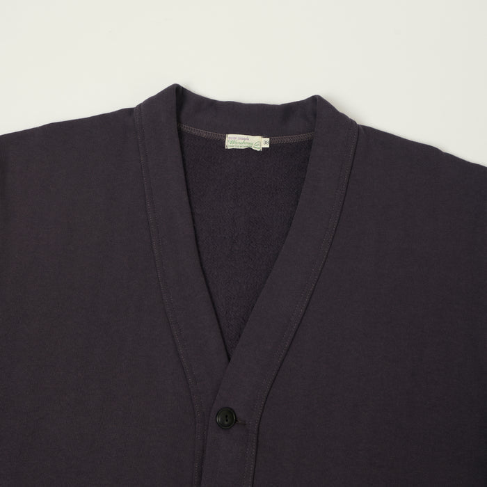 Warehouse & Co 'Duck Digger' 498 Sweat Cardigan - Dark Navy
