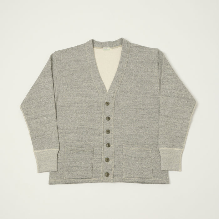 Warehouse & Co 'Duck Digger' 498 Sweat Cardigan - Heather Grey