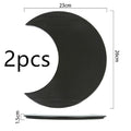 Western black slate dish sushi square solid plate