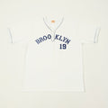 Whitesville 'Brooklyn' Baseball Henley T-Shirt - White