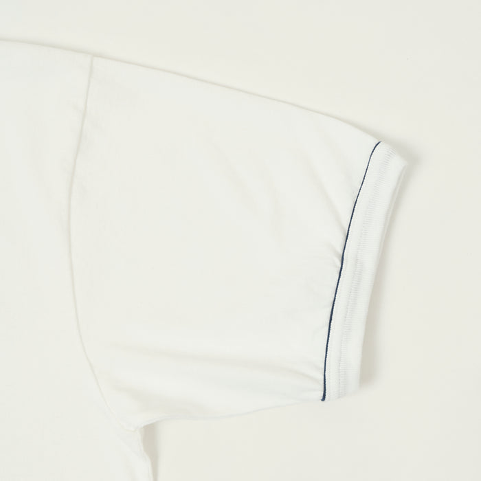 Whitesville 'Brooklyn' Baseball Henley T-Shirt - White
