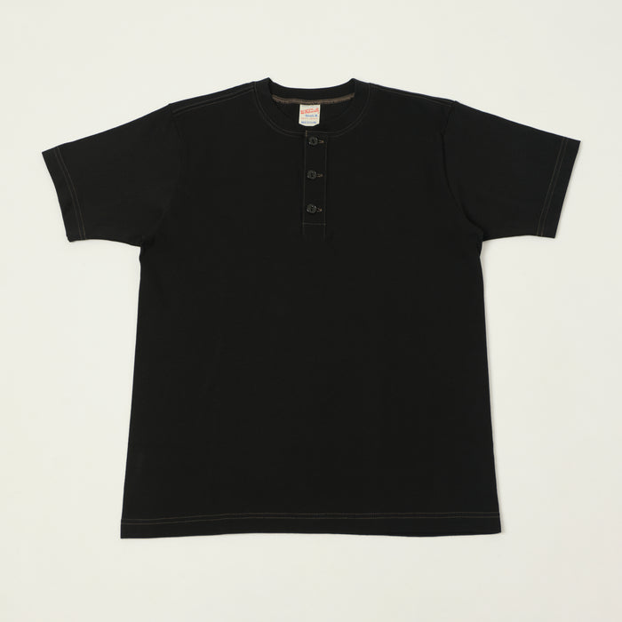 Whitesville Classic Henley T-Shirt - Black