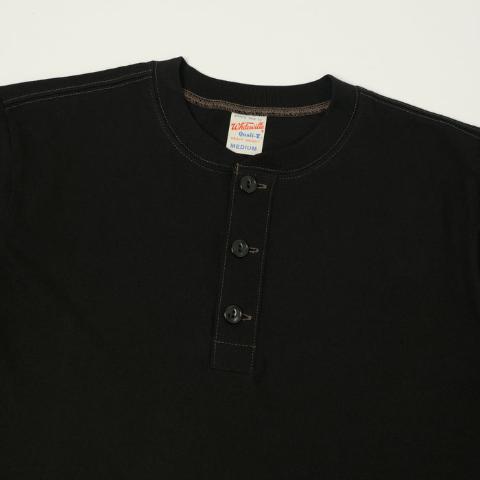 Whitesville Classic Henley T-Shirt - Black