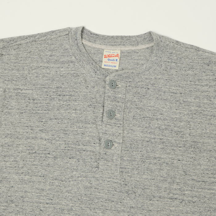 Whitesville Classic Henley T-Shirt - Heather Grey