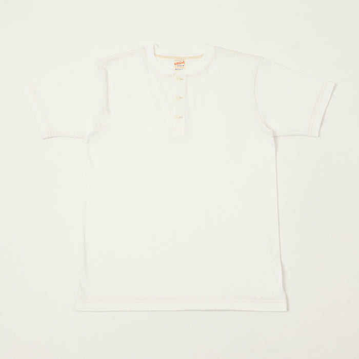 Whitesville Classic Henley T-Shirt - Off White