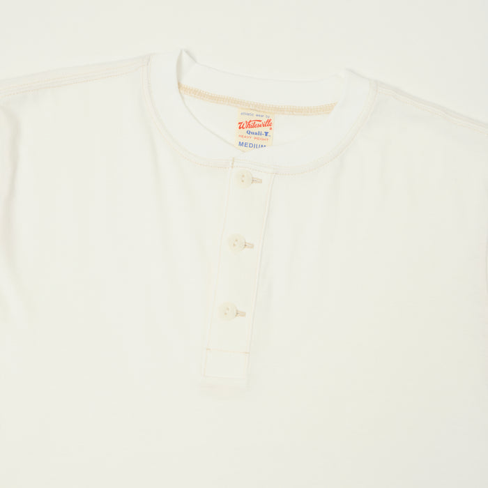 Whitesville Classic Henley T-Shirt - Off White